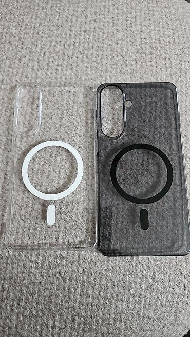 leather case: Прозрачные чехлы для Samsung s26 plus смартфона с магнитным кольцом — 1