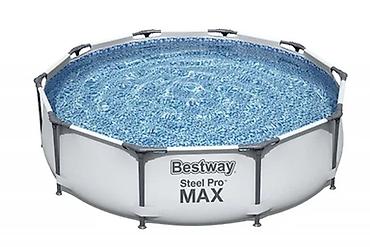 model 1: Bestway Steel Pro çərçivəli hovuz – 305 x 76 sm Kompakt ölçülü — 1