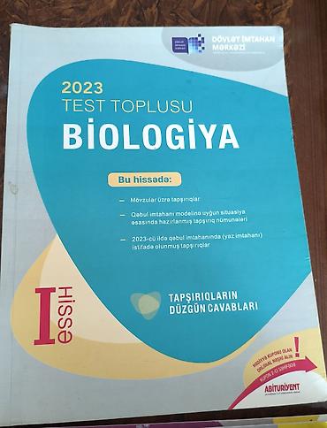 biol: Biologiya Testlər 11-ci sinif, DİM, 1-ci hissə, 2023 il — 1
