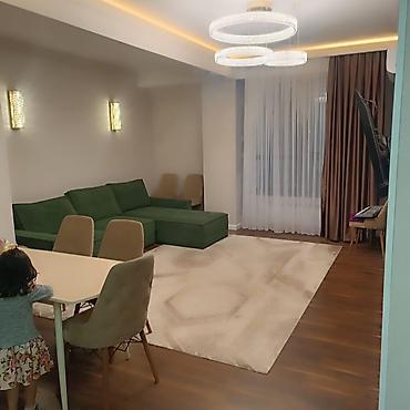 советская бокомбаева: 3 комнаты, 95 м², Южная Магистраль Элитка, 6 этаж, Евроремонт — 1