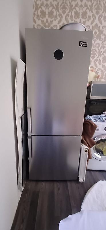 İşlənmiş 2 qapılı Midea Soyuducu Satılır, rəng - Gümüşü
