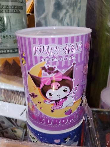 Декор и интерьер: Копилка «Kuromi – Best Friend» - Яркая цилиндрическая копилка с — 1