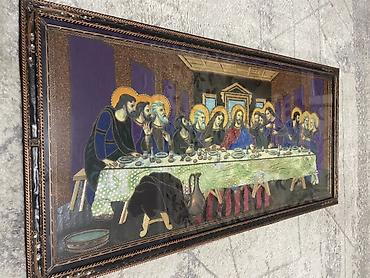 ucuz tablo: Məhsul: “Sonuncu Şam” süjetli dekorativ tablo təmiz əl işi - Texnika — 2