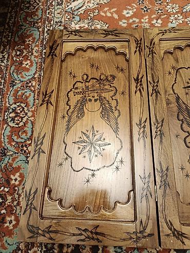 İdman və istirahət: Əl işı – taxta nərd (backgammon) dəsti - Material: tam ağac (bərk — 3
