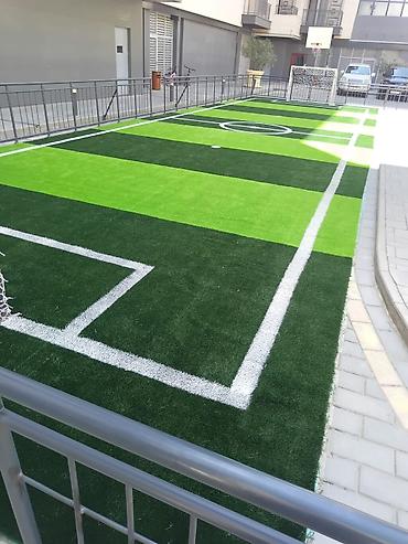Напольные покрытия: Mini futbol meydançası – süni ot örtüklü Məhsul/təsvir: - — 1