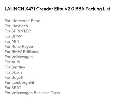 Alati za automobile: Novo - LAUNCH X431 CRE Elite V2.0 BBA za BMW, Benz, Audi Novo - — 11