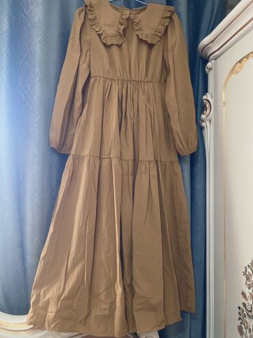 платье вышиванка на выпускной: Повседневное платье, Турция, Осень-весна, Длинная модель, Хлопок, M (EU 38), L (EU 40), XL (EU 42)