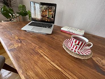 komputer setup: Kompüter masası, İşlənmiş, Açılmayan, Taxta, Dördbucaq masa — 4