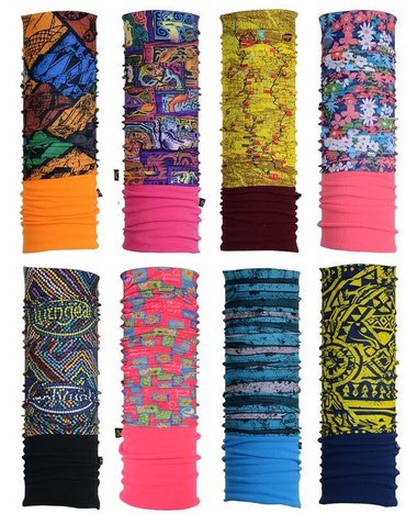 Головные уборы: Бафф флисовый зимний / Баффы зимние, супер длинные С флисовой — 3