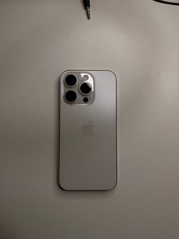 IPhone 15 Pro, 128 ГБ, White Titanium, Отпечаток пальца, Face ID, Беспроводная зарядка