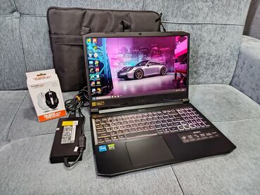 ноутбуки с rtx 3060: Ноутбук, Acer, 16 ГБ ОЭТ, Intel Core i5, 15.6 ", Жумуш, окуу үчүн, эс тутум NVMe SSD