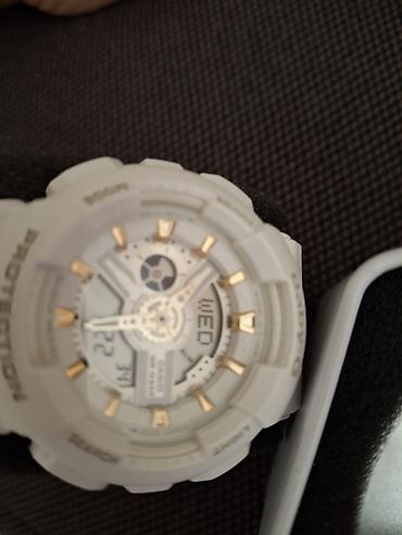 a1 satic: Casio Baby-G ženski sportski sat – bele boje, analogno-digitalni — 1