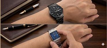 samsung watch 1: Çatdırılma PULSUZDUZ ✅✅✅✅👍 Klassik dizaynlı qol saatları - Minimalist — 4