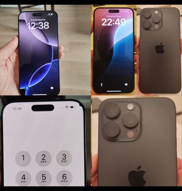 кнопочный телефон apple: IPhone 15 Pro, Black Titanium, Face ID