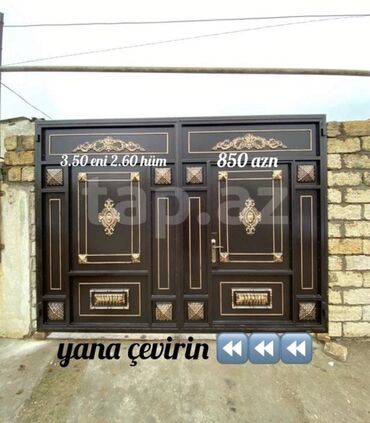 qapi gence: Yeni Dəmir Həyət darvazası, 3 m, Mexaniki, Qapı ilə, Kredit yoxdur, Ödənişli quraşdırma, Ödənişli çatdırılma, Rayonlara çatdırılma