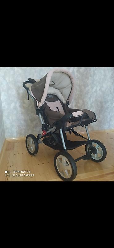 Uşaq arabası – “My Baby” brendi, 4 təkərli şassi (arxada iki iri