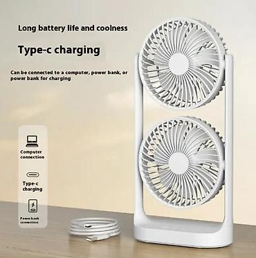 vintilyatır: Masaüstü 2 Başlı Sərinkeş Double Coolness Dual Fan . ❄️ Sərinlik artıq — 9
