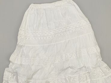 biała sukienki boho maxi: Spódnica, S, stan - Dobry