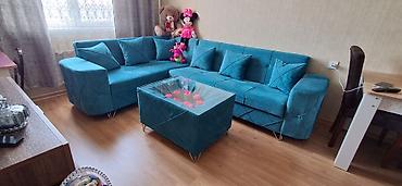 Divan və masa dəstləri: Yeni, Künc divan, Qonaq otağı üçün, Açılan, Azərbaycan — 1
