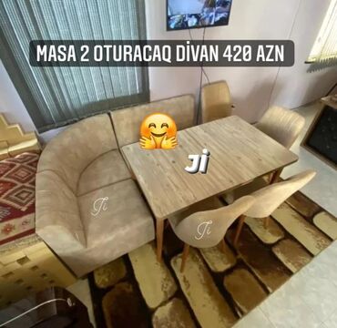 quxna divan: Künc divan və masa desti yeni