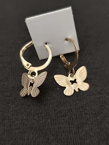 Minđuše: Set minđuša – više modela gs - Srebrne kružne minđuše sa — 5