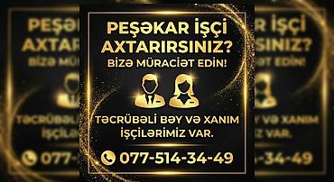 Ev personalı və təmizlik: Işci ve iş axtaran hər kəz bizə yaza bilər siz yazın biz tapaq — 1