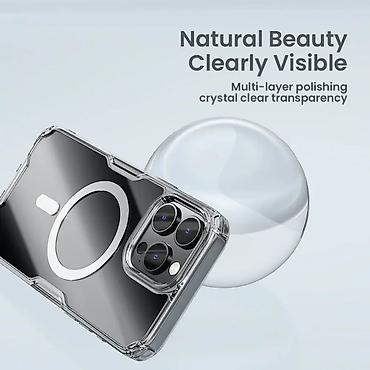 Maske i futrole za telefone: Maska Nillkin Nature Pro Magnetic za iPhone 16 Pro 6.3 transparent — 6