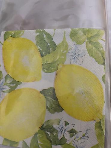 Kuhinjski tekstil: Dekorativne salvete za dekupaz razni motivi. - Set papirnih salveta — 15