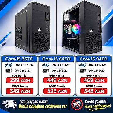 Ofis üçün Yepyeni Sistem blokları Core i5 3570 İntel HD 2500 256GB SSD