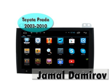 qalik manitoru: Toyota Land Cruiser Prado 120 2003-2010 LC120 üçün Android DVD-