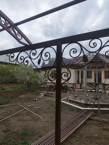 Навесы: Навес, Арочный, Металл, Поликарбонат, Установка — 9