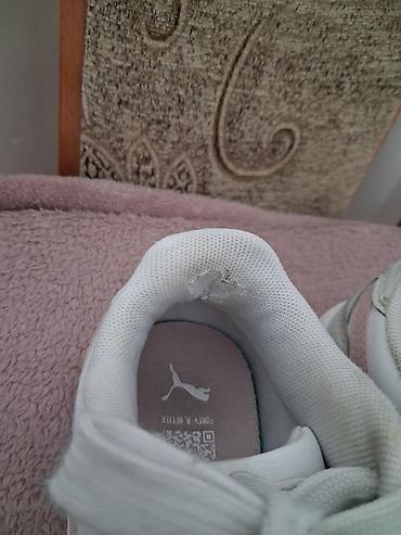 Patike: Puma dečije patike – koža/sintetika, bela boja sa puder‑roze Puma — 12