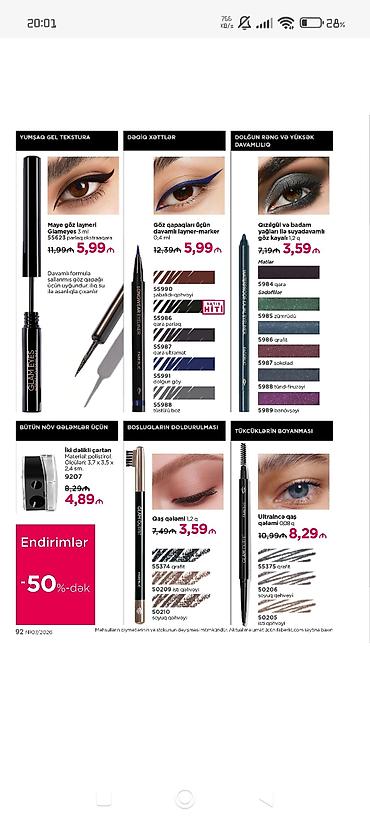 Kosmetika dəstləri: Kosmetik dəst, >10 məhsul, Yeni, Ödənişli çatdırılma, Rayonlara çatdırılma, Pulsuz çatdırılma — 15