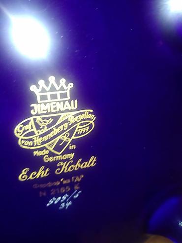alman markası: Produkt: JLMENAU Graf von Henneberg Porzellan – Echt Kobalt dekorativ — 2