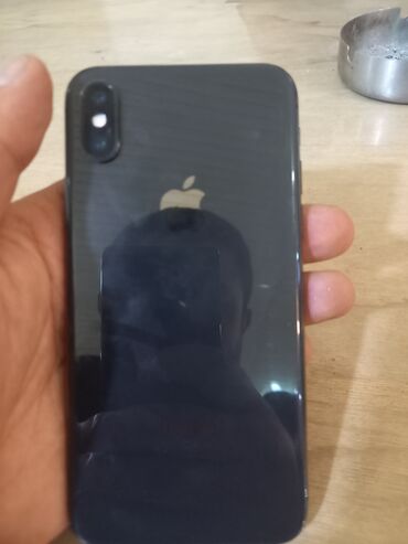 apple ekran: IPhone X, Черный, Битый