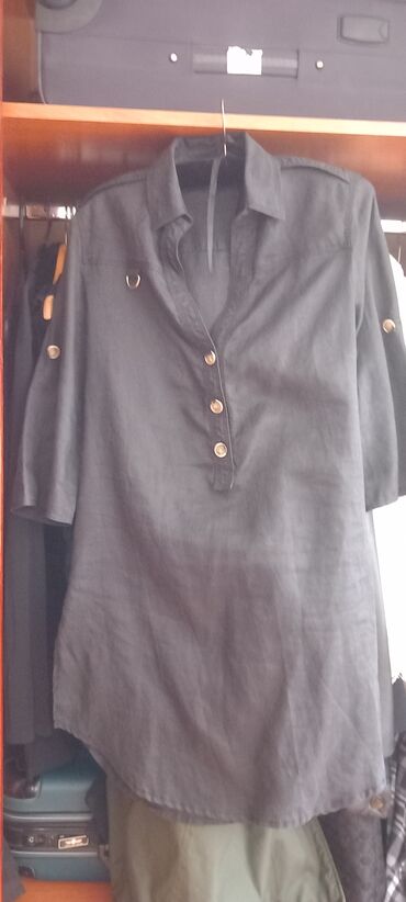 bluze za novu godinu: M (EU 38), Flax, Single-colored, color - Black