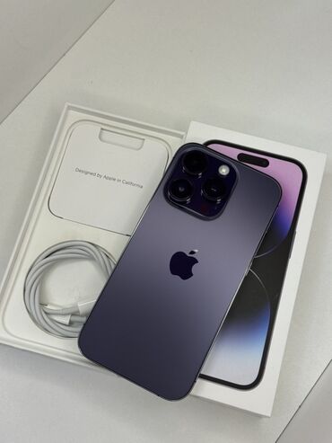 выкуп микроволновок: IPhone 14 Pro, Б/у, 256 ГБ, Deep Purple, Кабель, Коробка, 89 %