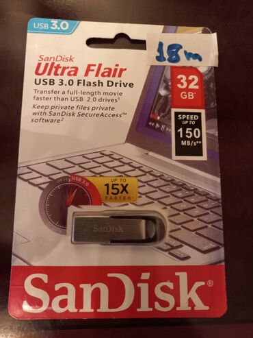 kompüter hissələri: Flash card 
32 gb
18 manat(aşağı yeri var)