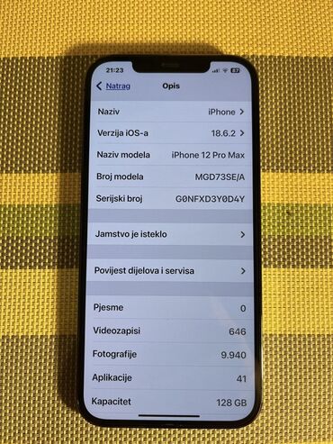 Apple iPhone: Apple iPhone iPhone 12 Pro, 128 GB, Graphite, Face ID — 7