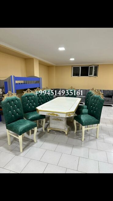 Sifarişlə masa və oturacaq dəstləri: Dördbucaq masa, Qonaq otağı üçün -da lalafo.az — 13 Sifarişlə masa və oturacaq dəstləri: Dördbucaq masa, Qonaq otağı üçün — 13