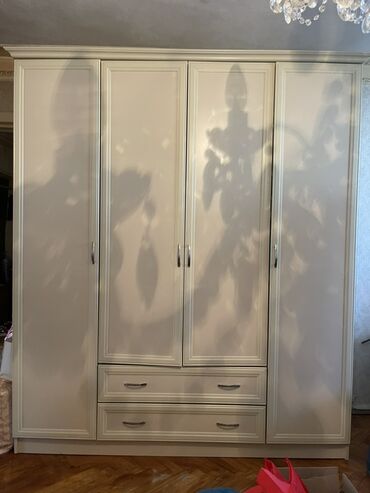hamam ucun skaf: Açılan, 4 qapılı Düz dolab, Şifonyer