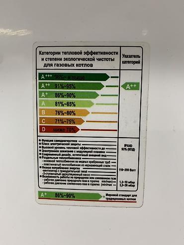 Настенный газовый котёл EURO THERM - Класс энергоэффективности: A++
