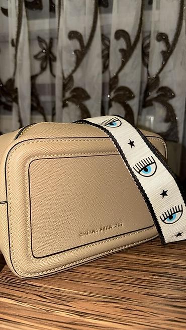Çantalar: Bej rəngli çiyin/çapraz çanta CHIARA FERRAGNI - Material: teksturalı — 8