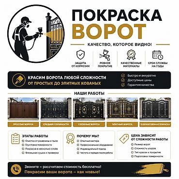 покраска вороты: Покраска ворот — качество, которое видно! Что делаем: - — 1