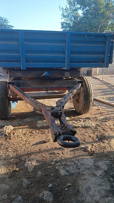 18 disk təkər: Kənd təsərrüfatı üçün ikioxlu traktor qoşqusu - Korpus: mavi rəngli — 3