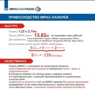 Другое строительное оборудование: 3D панели IMPAC - стеновые и потолочные Для строительства жилых и — 5