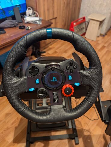 Рули: Руль Logitech g29 (руль, шифтер, педали, кокпит). Подходит для пс3