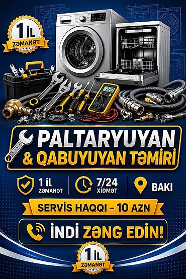 Paltaryuyan maşın təmiri: Her nov paltaryuyanlarin unvanda serfeli qiymete pesekar ve resmi — 11