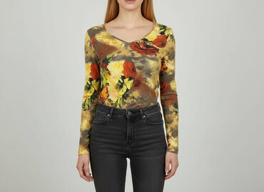 włoskie bluzki lniane: Women's blouse, size M