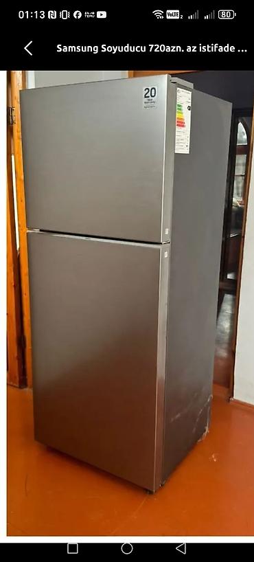 vitrin soyducular: Samsung iki qapılı soyuducu - Rəng: inox (paslanmaz polad effekti) - — 1